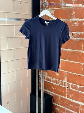 Z Supply Navy Short Sleeve Crewneck Tee